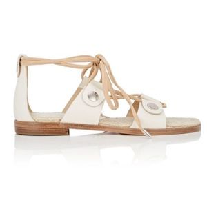 NEW Rag & Bone Evelyn Gladiator Sandals in Ivory
